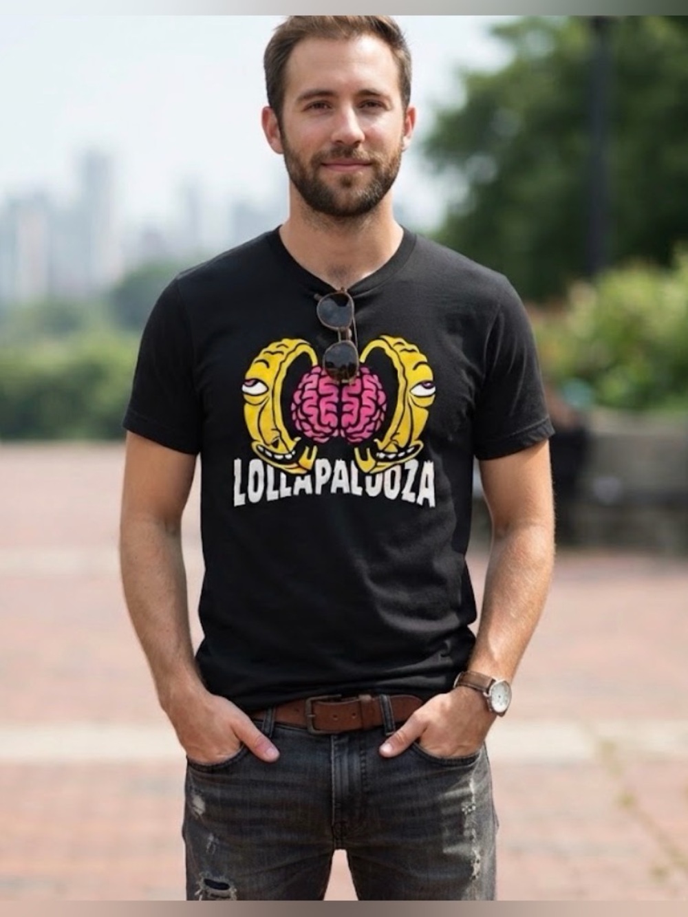 Lollapalooza 2021 Chicago Festival Graphic Band Lineup T-Shirt